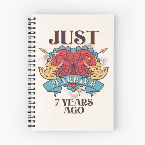 Item preview, Just Married 7 Years Ago Anniversary Marriage Couple Celebrate Husband Wife designed and sold by brytfanna.