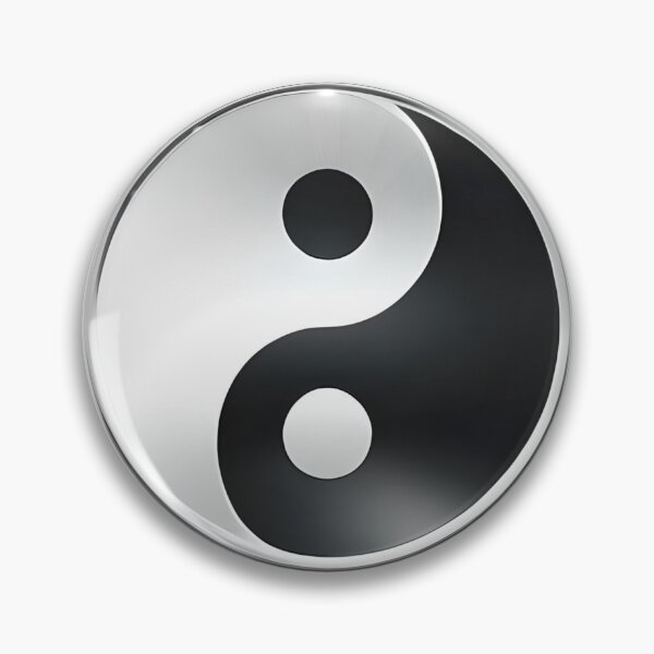Item preview, Metallic Yin Yang Symbol designed and sold by JoanNinjaHen.