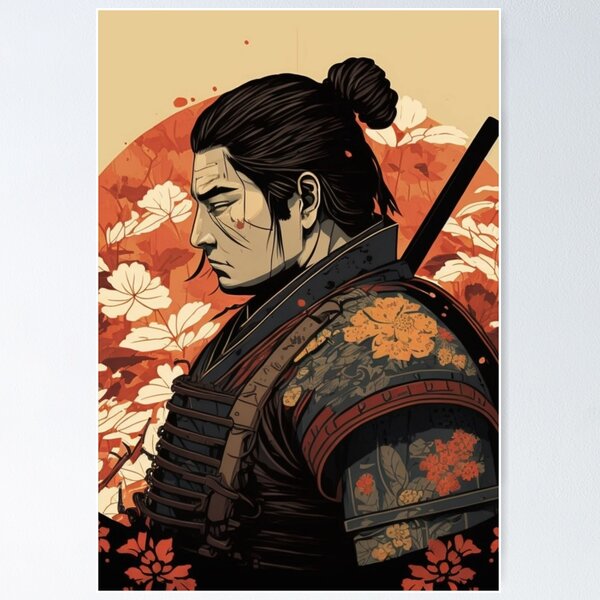 Artikelvorschau, Samurai Japanese Ukiyoe Design | Asiatischer Stil entworfen und verkauft von iMasterHox.