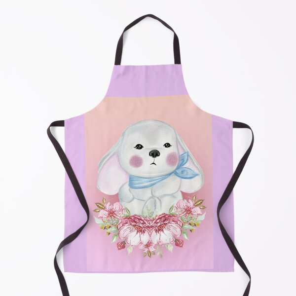 Item preview, baby dog, puppy on a pink background designed and sold by trickydee.