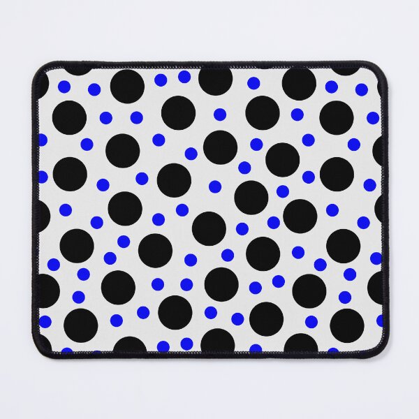Item preview, Black and Blue Lots of Dots on White designed and sold by dKarthdesign.
