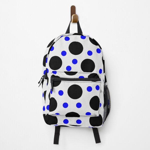 Item preview, Black and Blue Lots of Dots on White designed and sold by dKarthdesign.
