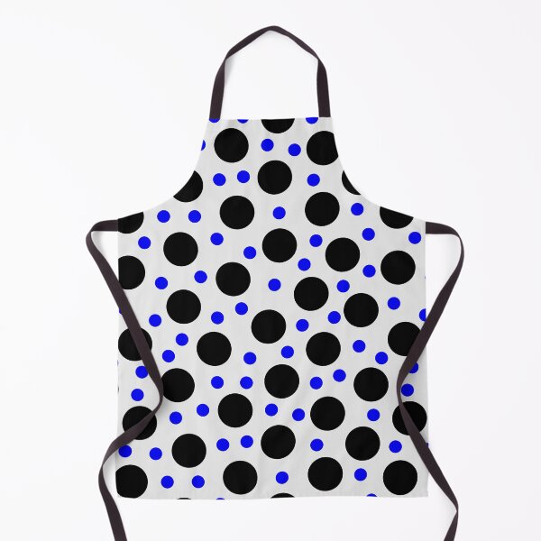 Item preview, Black and Blue Lots of Dots on White designed and sold by dKarthdesign.