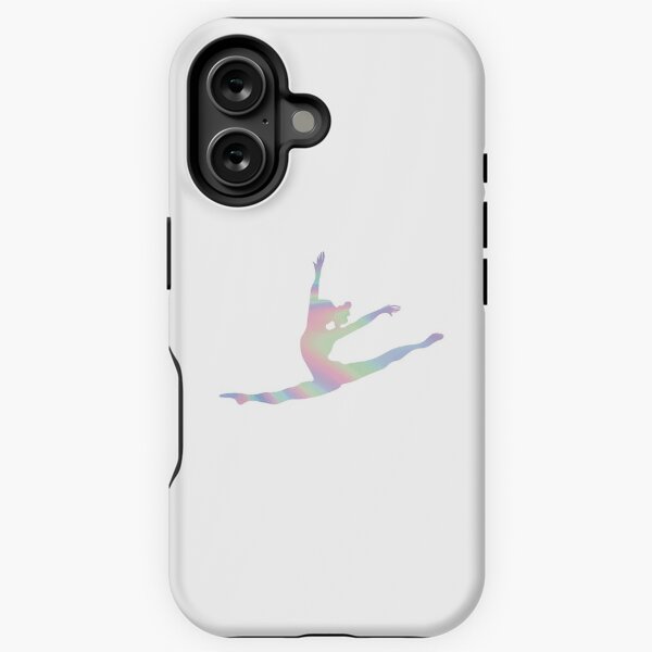 Vista previa del artículo con la obra «Gimnasta salto silueta», diseñado y vendido por Flexiblepeople.