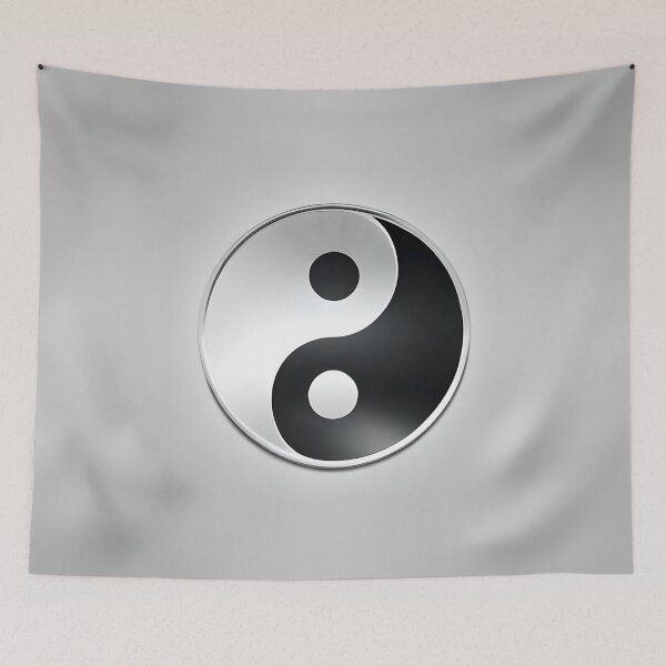 Item preview, Metallic Yin Yang Symbol designed and sold by JoanNinjaHen.