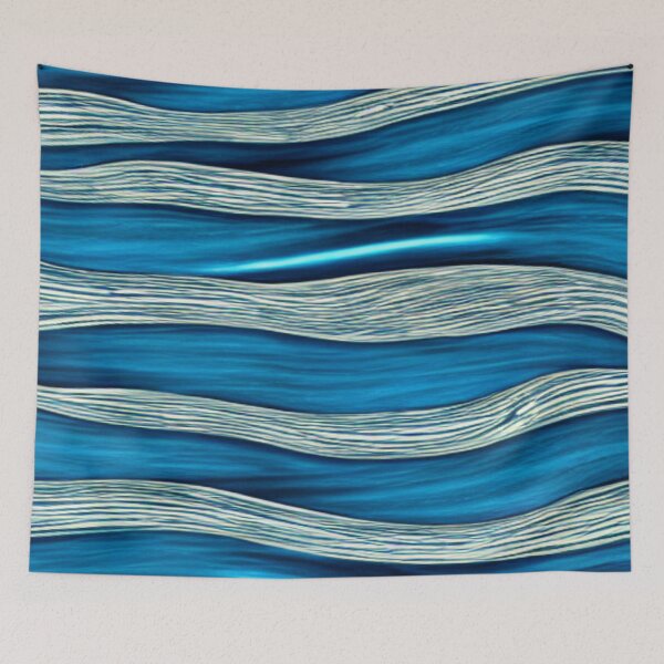 Item preview, Abstract Blue Waves designed and sold by calibrit.