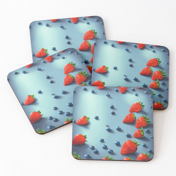 Item preview, Organic Strawberries and Blueberries designed and sold by FewBits.