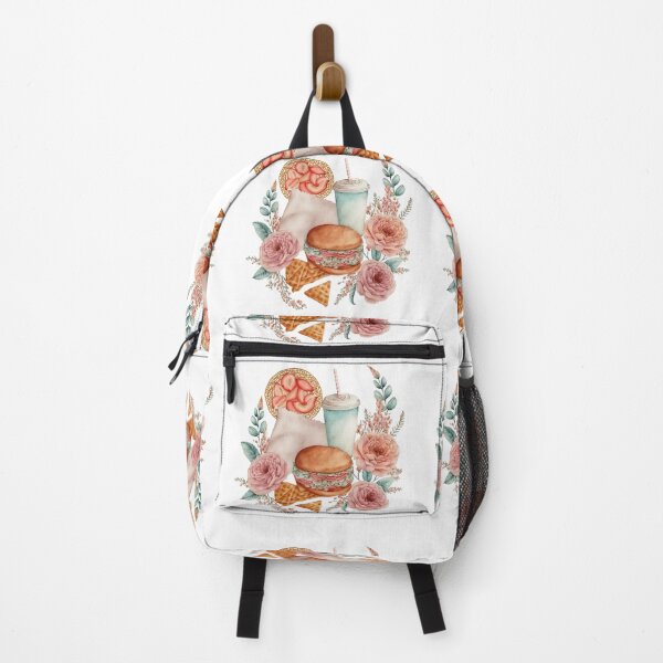 Item preview, Burguer and flowers Watercolor designed and sold by Alice Monber’s Illustration.