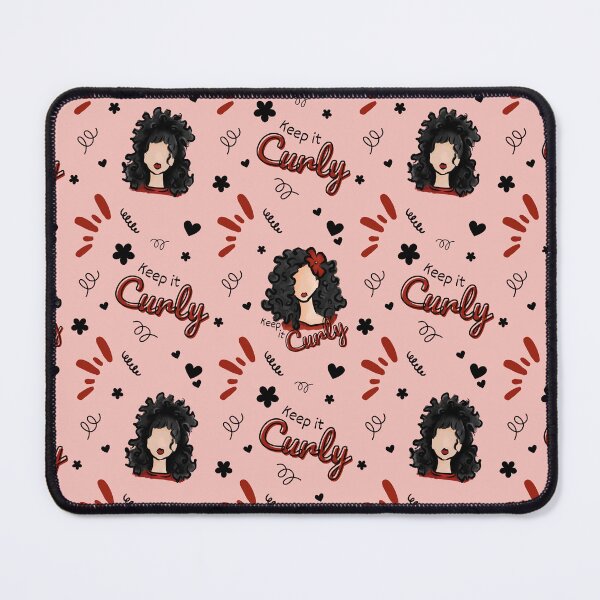 Item preview, Keep it Curly (Black) designed and sold by Curly-Cuties.