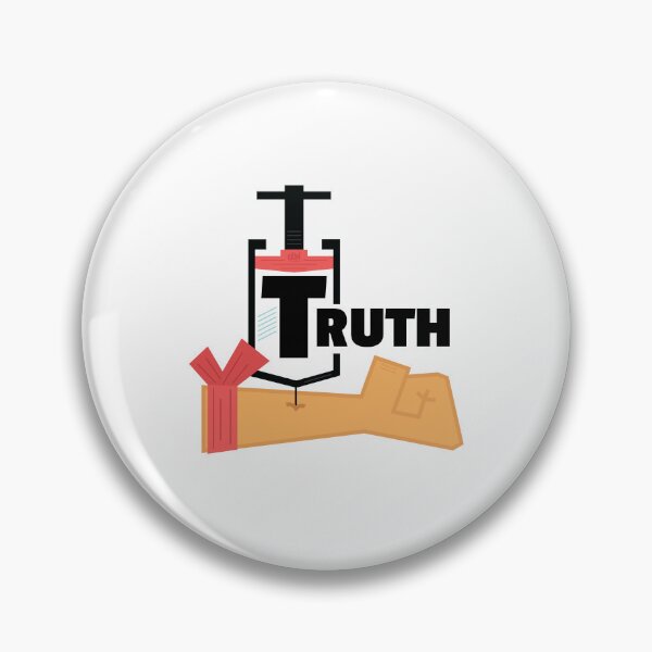 Item preview, Truth Shot Needle Reality Check Inject Truth Serum Red Pill Or Blue Pill  designed and sold by doseofwin.