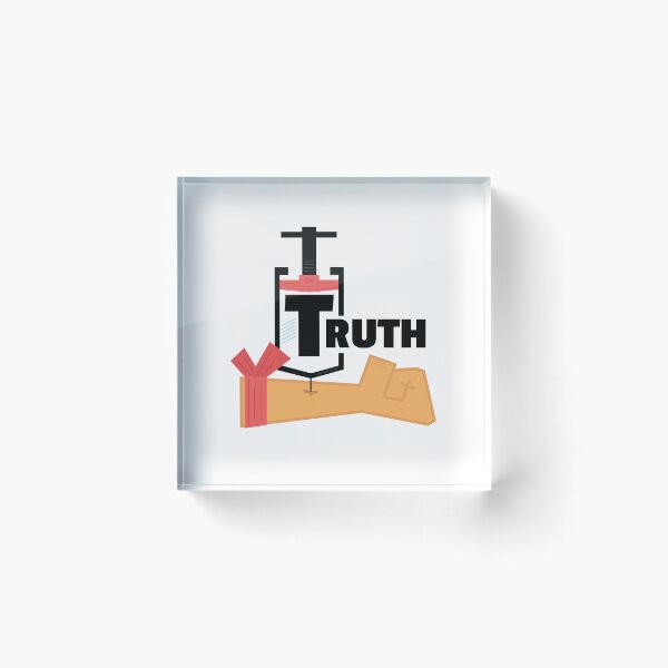 Item preview, Truth Shot Needle Reality Check Inject Truth Serum Red Pill Or Blue Pill  designed and sold by doseofwin.