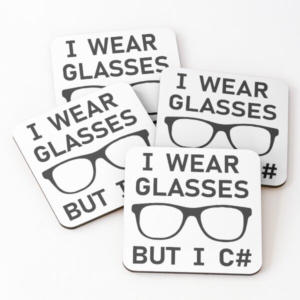 Item preview, I Wear Glasses But I C# designed and sold by CoachSquidProd.