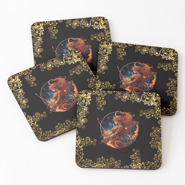 Item preview, SAGITTARIUS ZODIAC SIGN ON BLACK designed and sold by ORIGENcreate.