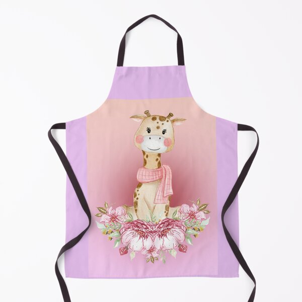 Item preview, baby giraffe on a pink background designed and sold by trickydee.