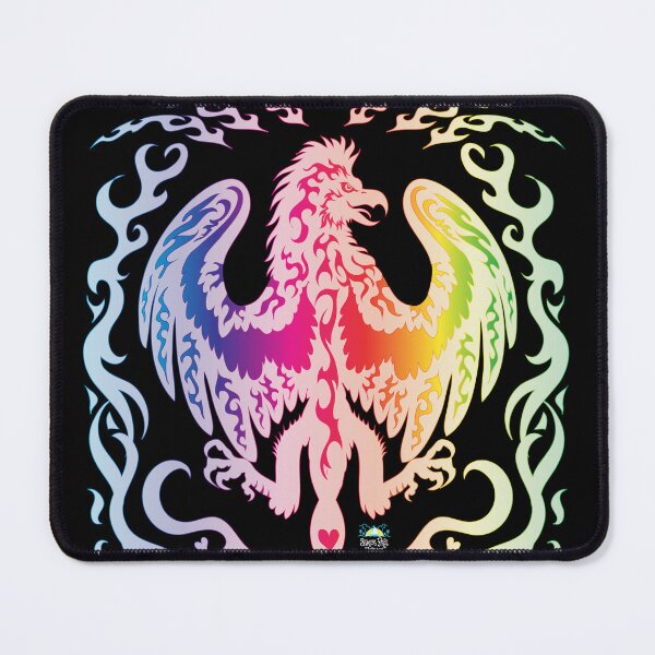 Item preview, Phoenix (Rainbow Pride Mythological Bird) designed and sold by StressFreeThds.