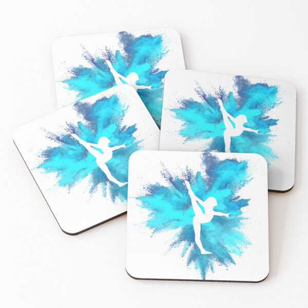 Item preview, Gymnast Silhouette - Blue Explosion  designed and sold by Flexiblepeople.