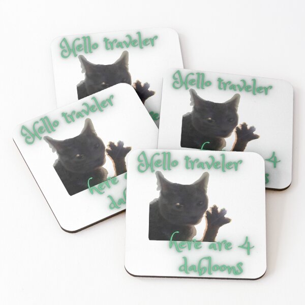 Item preview, Dabloons Cat | Doubloons Cat | Dabaloons Cat | Hello Traveler Cat | 4 Dabloons designed and sold by ShireFolk.