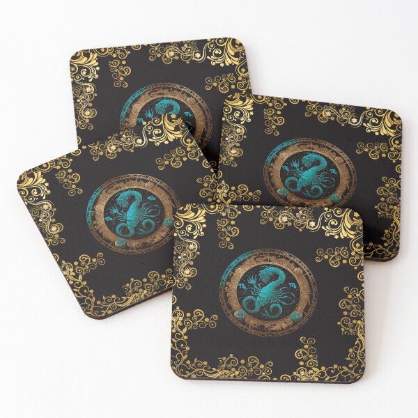 Item preview, SCORPIO ZODIAC SIGN ON BLACK designed and sold by ORIGENcreate.