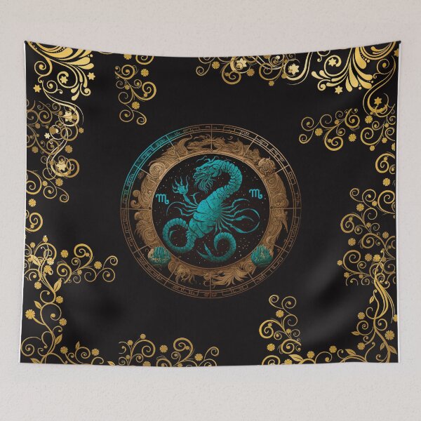 Item preview, SCORPIO ZODIAC SIGN ON BLACK designed and sold by ORIGENcreate.