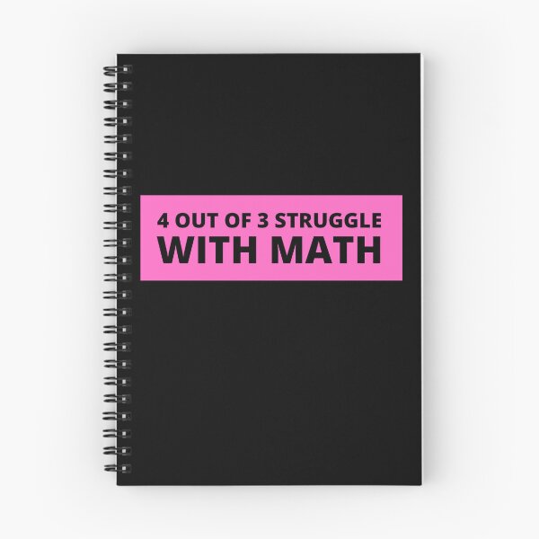 Item preview, 4 out of 3 struggle with math designed and sold by TomorrowQuotes.