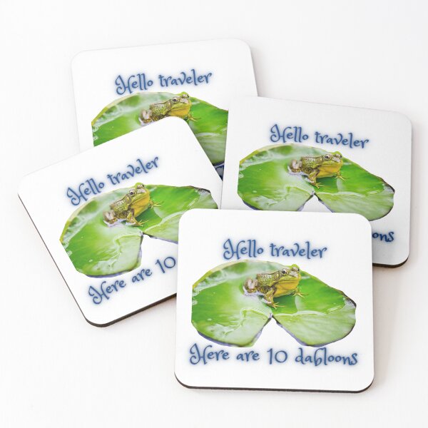 Item preview, Dabloons Frog | Doubloons Frog | Hello Traveler Frog | Dabaloons Frog | 10 Dabloons designed and sold by ShireFolk.