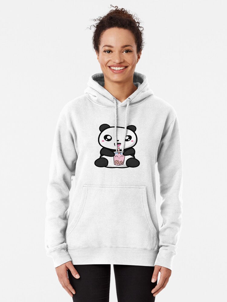 Panda Boba Kawaii Bubble Tea Pullover Hoodie for Sale by Mystocus