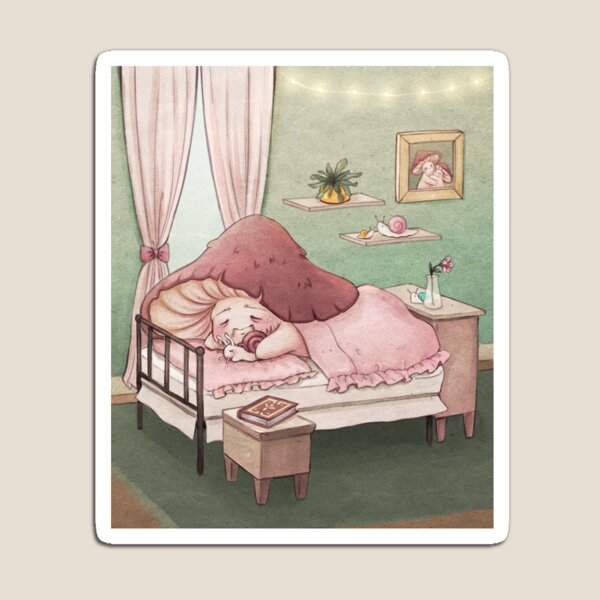 Item preview, Nap time - Tired Mushroom and Snail designed and sold by Fairydrop.