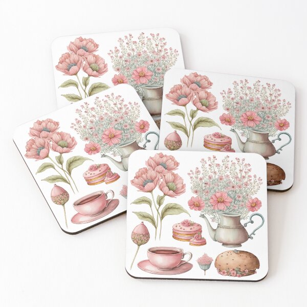 Item preview, Tea Time Watercolor designed and sold by Alice Monber’s Illustration.