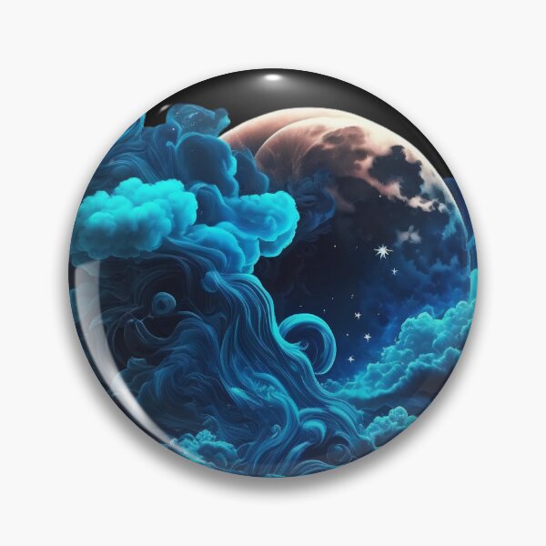 Aperçu de l'œuvre Lune et nuages magiques créée et vendue par NavyPanda.
