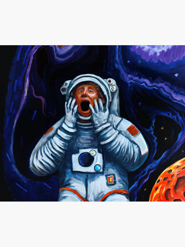 "In Space No One Can Hear You Scream " Sticker for Sale by rickg366 Redbubble