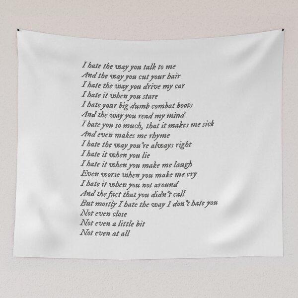 Item preview, 10 Things I Hate About You poem designed and sold by percqbeths.