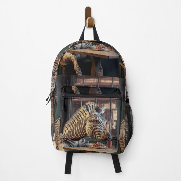 Item preview, Zebra at a fast food restaurant designed and sold by Simone Davino.