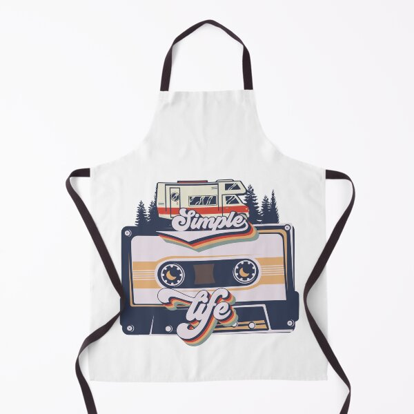 Item preview, Cute retro camping van cassette music, Van music camping short quote, Simple life  designed and sold by HomeCoquette.