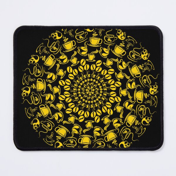 Item preview, Yellow coffee mandala designed and sold by joshuayule.