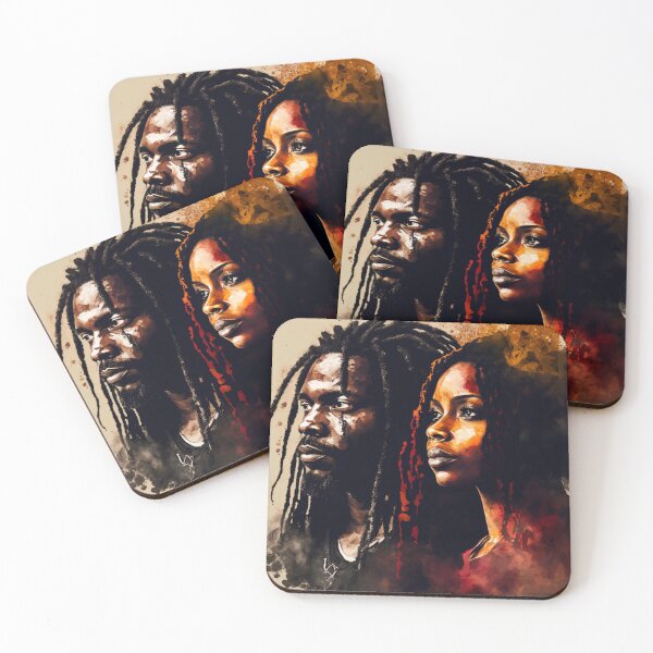 Item preview, African American Couple- Love And Unity  designed and sold by CocoaWahine.