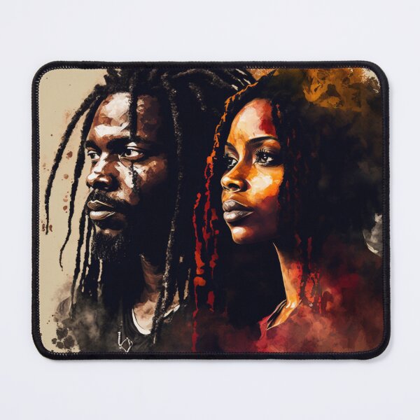 Item preview, African American Couple- Love And Unity  designed and sold by CocoaWahine.