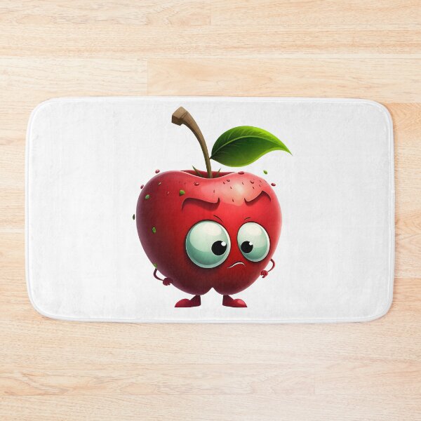 Item preview, Eapple Apple Funny Cartoon Red Apple designed and sold by digitalvintage.