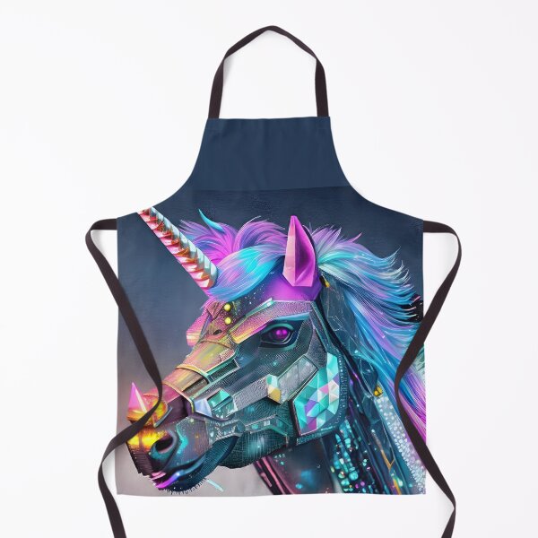 Item preview, Cosmic turquoise-pink Unicorn robot designed and sold by Olga Nagornaya.