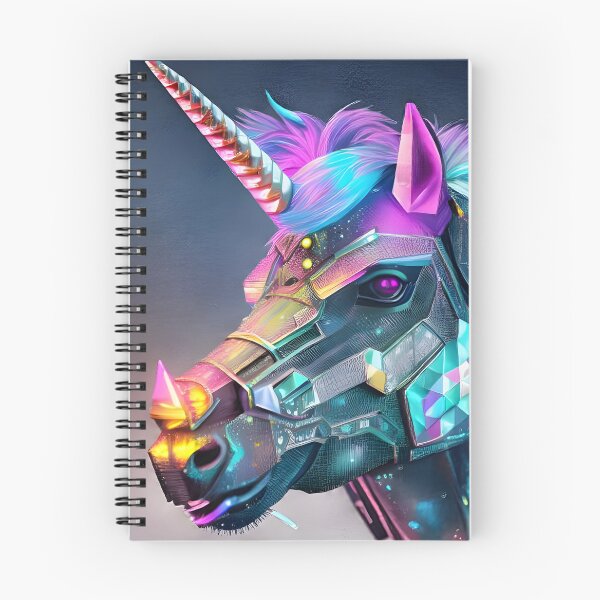 Item preview, Cosmic turquoise-pink Unicorn robot designed and sold by Olga Nagornaya.