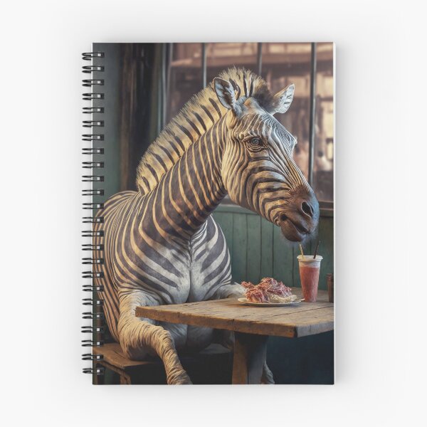 Item preview, Zebra at a fast food restaurant designed and sold by Simone Davino.