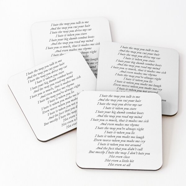 Item preview, 10 Things I Hate About You poem designed and sold by percqbeths.