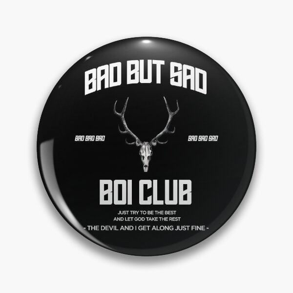 Item preview, Bad but sad boi club skull designed and sold by ALIENATIVED.