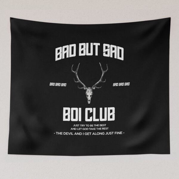 Item preview, Bad but sad boi club skull designed and sold by ALIENATIVED.