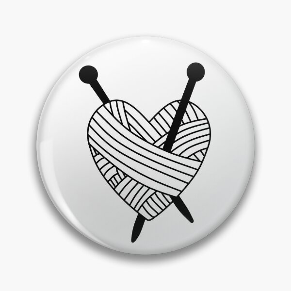Item preview, Yarn Heart (Black and White) designed and sold by nklange240.