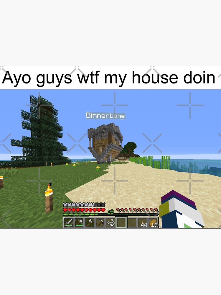 Minecraft meme Sticker
