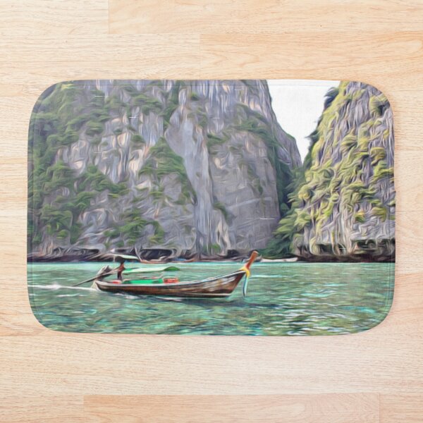 Item preview, Escena tropical del acantilado del mar del barco designed and sold by SankDesigns.