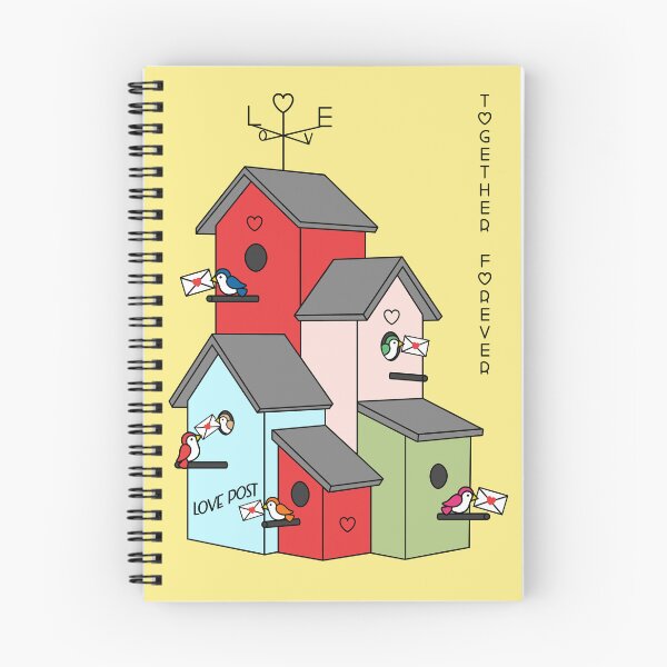 Item preview, Lovebirds, Valentine Birds, Love Letter, Birdhouse, Romance, Love, Postcrossing, Mail Carriers, Courier Birds, Postal Pigeon, Together Forever, Be Mine designed and sold by cutestamps.