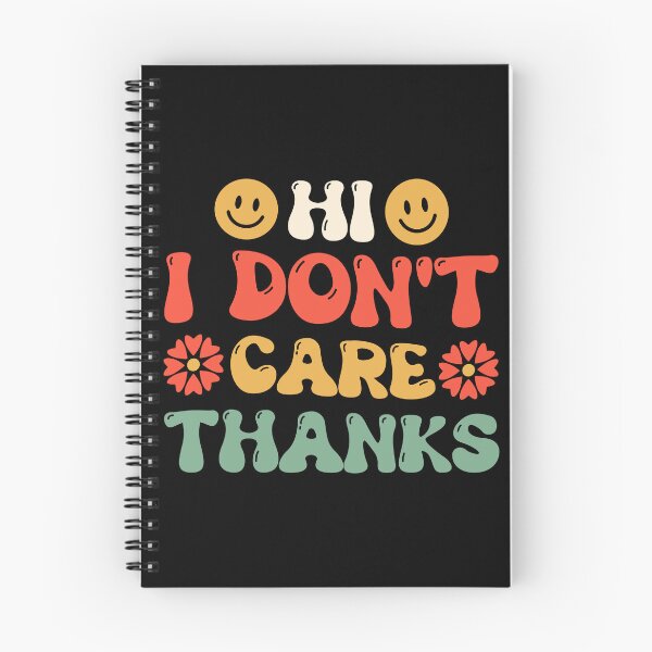 Item preview, Hi I Don't Care Thanks Retro Design - Funny Sarcastic Quote Sarcasm Saying Vintage designed and sold by naworas.