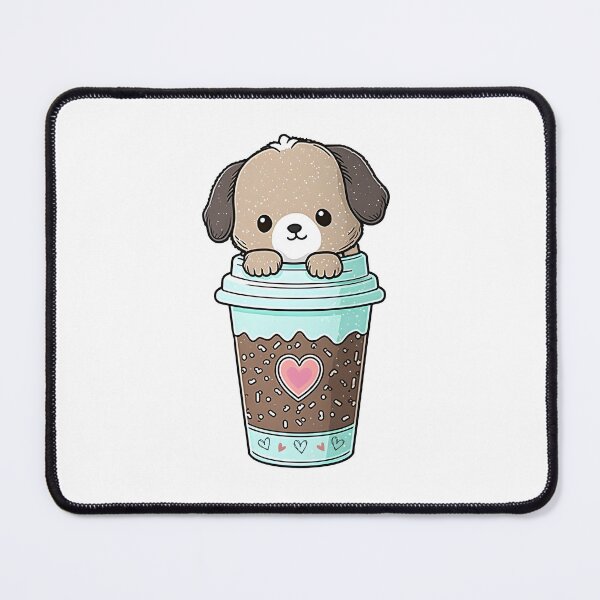 Item preview, Puppuccino Hearth Valentine's day Sticker designed and sold by aznic3.