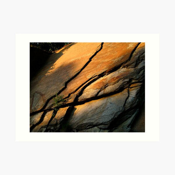 Lines In Stone Art Print